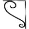 Ekena Millwork Edwards Wrought Iron Bracket, (Triple center brace), Antiqued Pewter 2"W x 10"D x 12"H BKTM02X10X12TEDAPW - alternate 8